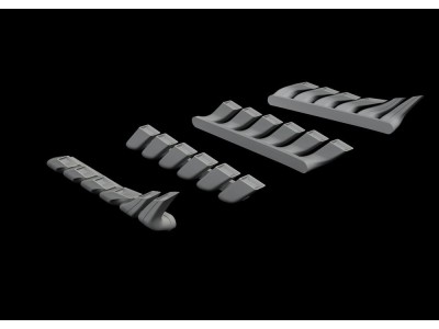 Bf 110C/D/E exhaust stacks for Eduard 