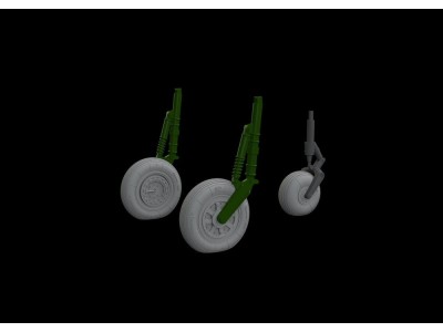MiG-15 wheels 1/48 for BRONCO 