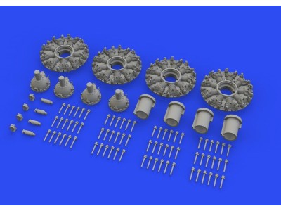 B-17F engines 1/48 for HKM 