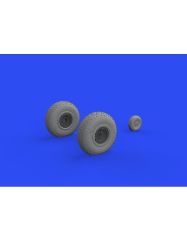 B-17 wheels cross tread 1/48 for HKM 