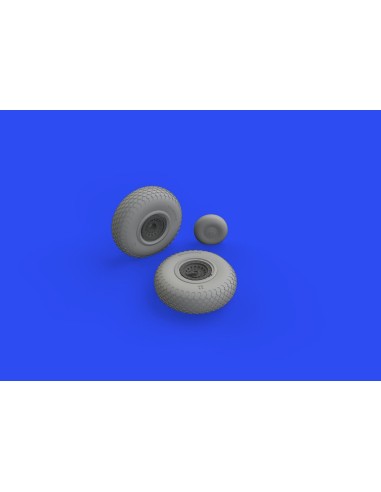 B-17 wheels cross tread 1/48 for HKM 
