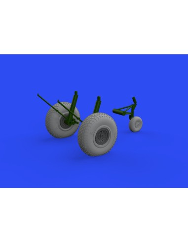 B-17 wheels cross tread 1/48 for HKM 