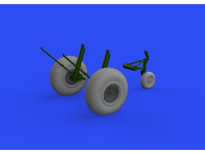 B-17 wheels cross tread 1/48 for HKM 