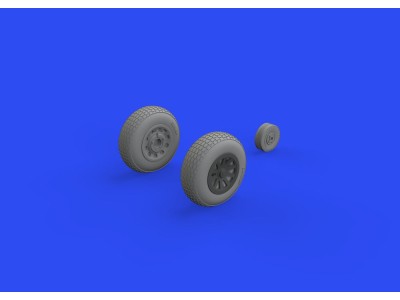 P-51D wheels block tread 2 1/48 for EDUARD 