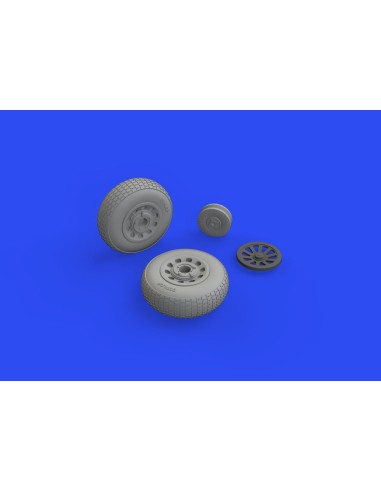 P-51D wheels block tread 2 1/48 for EDUARD 