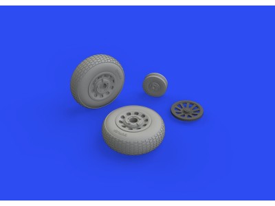 P-51D wheels block tread 2 1/48 for EDUARD 