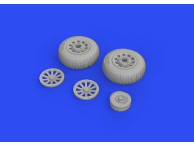 P-51D wheels block tread 2 1/48 for EDUARD 