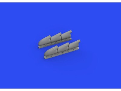 Spitfire Mk.V three-stacks exhausts rounded 1/48 for EDUARD 