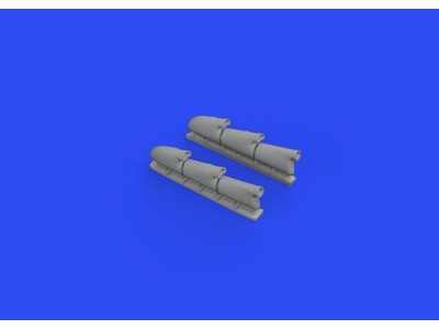 Spitfire Mk.V three-stacks exhausts rounded 1/48 for EDUARD 