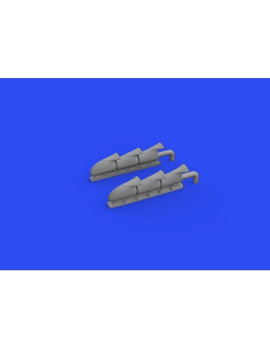 Spitfire Mk.V three-stacks exhausts fishtail 1/48 for EDUARD 