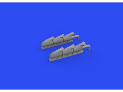 Spitfire Mk.V three-stacks exhausts fishtail 1/48 for EDUARD 
