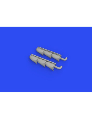 Spitfire Mk.V three-stacks exhausts fishtail 1/48 for EDUARD 