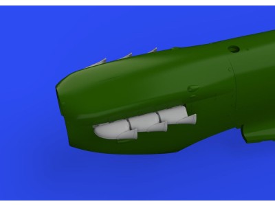 Spitfire Mk.V three-stacks exhausts fishtail 1/48 for EDUARD 