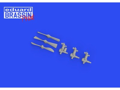 Sopwith Camel Rotherham air pumps 1/48 for EDUARD 