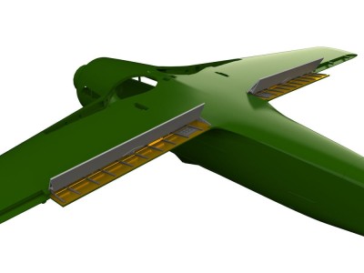 Fw 190D landing flaps wooden PRINT 1/48 