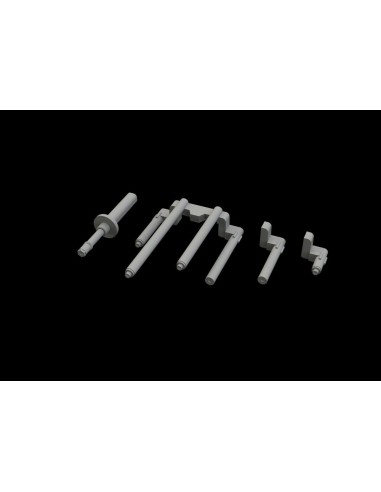 P-38J gun barrels PRINT for TAMIYA 