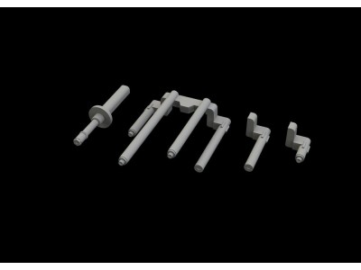 P-38J gun barrels PRINT for TAMIYA 