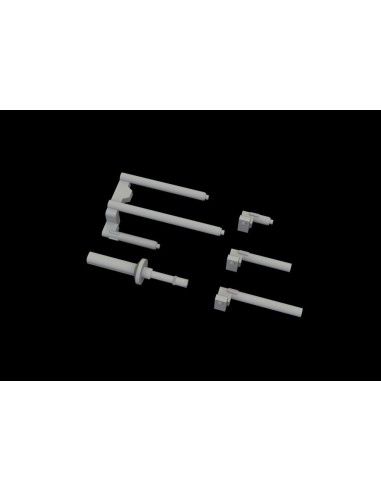 P-38J gun barrels PRINT for TAMIYA 