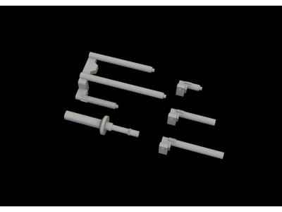 P-38J gun barrels PRINT for TAMIYA 