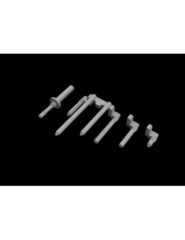 P-38J gun barrels PRINT for TAMIYA 