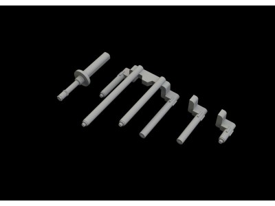 P-38J gun barrels PRINT for TAMIYA 