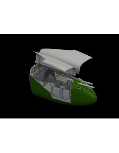 P-38J nose gun bay PRINT for TAMIYA 