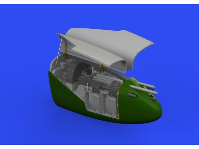 P-38J nose gun bay PRINT for TAMIYA 