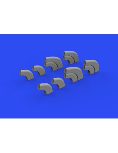 Yak-9D exhaust stacks PRINT for ZVEZDA 