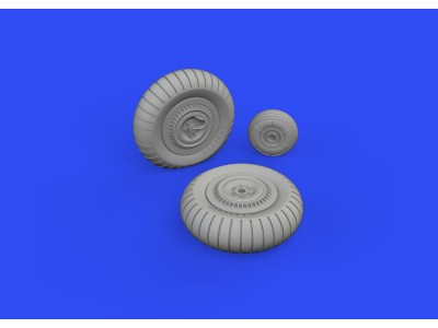 Yak-9D wheels for ZVEZDA 