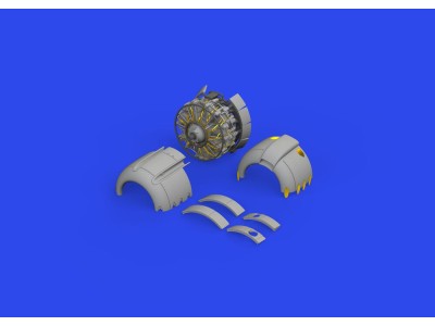 A6M2-N Rufe engine complete PRINT 1/48 EDUARD 