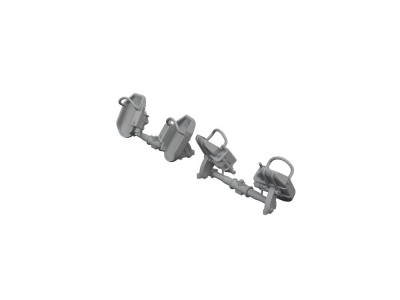 Bf 109E rudder pedals early 1/48 