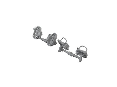 Bf 109E rudder pedals late 1/48 