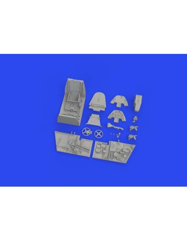 Bf 109F cockpit PRINT 1/48 EDUARD 