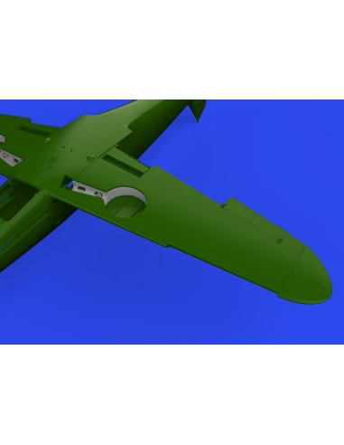 Bf 109F wheel bays rounded PRINT 1/48 EDUARD 