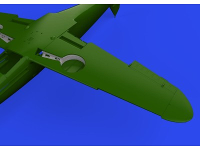 Bf 109F wheel bays rounded PRINT 1/48 EDUARD 