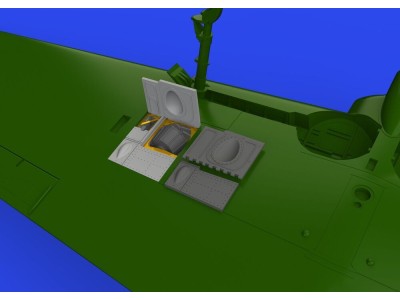 A6M3 gun bays short barrel PRINT 1/48 EDUARD 