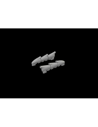 Hurricane Mk.II exhaust rounded PRINT 1/48 ARMA HOBBY 