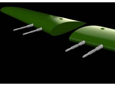 Hurricane Mk.IIc gun barrels PRINT 1/48 ARMA HOBBY 