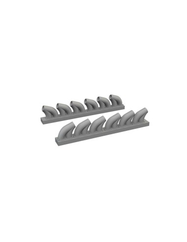 P-39 exhaust stacks rounded PRINT 1/48 