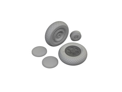 P-47D wheels cross tread 1/48 