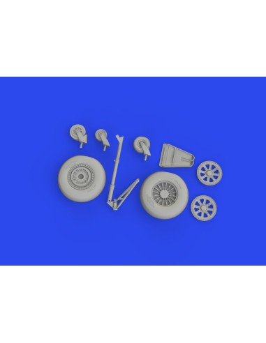 TBF/TBM wheels w/smooth tire 1/48 ACADEMY 