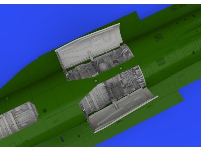 F-16C wheel bays early PRINT 1/48 KINETIC 