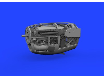 P-38J right engine PRINT 1/48 TAMIYA 