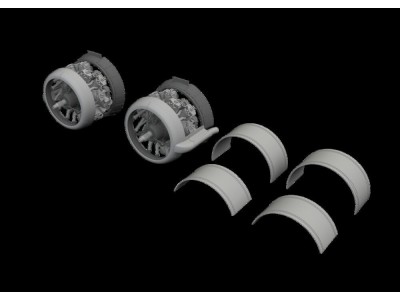 Beaufort Mk.I engines PRINT  ICM 