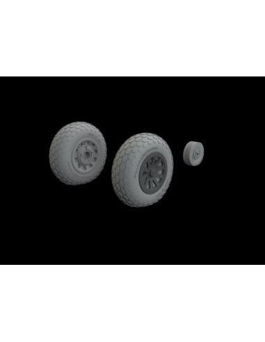 P-51B/C wheels oval tread  EDUARD 