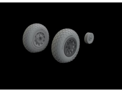 P-51B/C wheels oval tread  EDUARD 