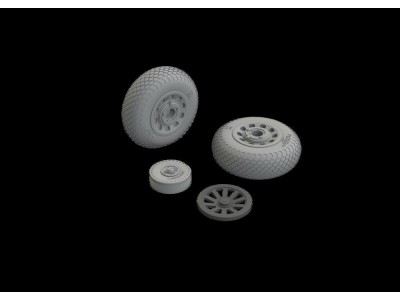 P-51B/C wheels cross tread EDUARD 