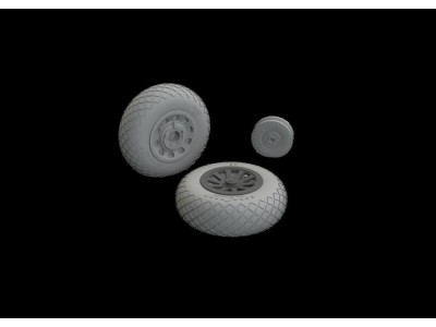P-51B/C wheels diamond tread 2  EDUARD 