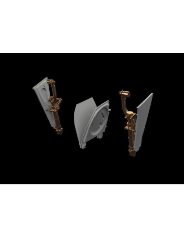 P-51B/C undercarriage legs BRONZE EDUARD 