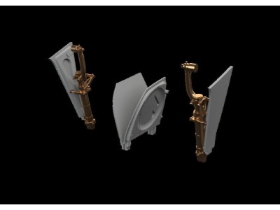 P-51B/C undercarriage legs BRONZE EDUARD 